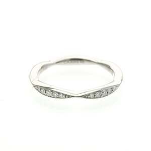 CHANEL Authentic Silver Diamond Ring